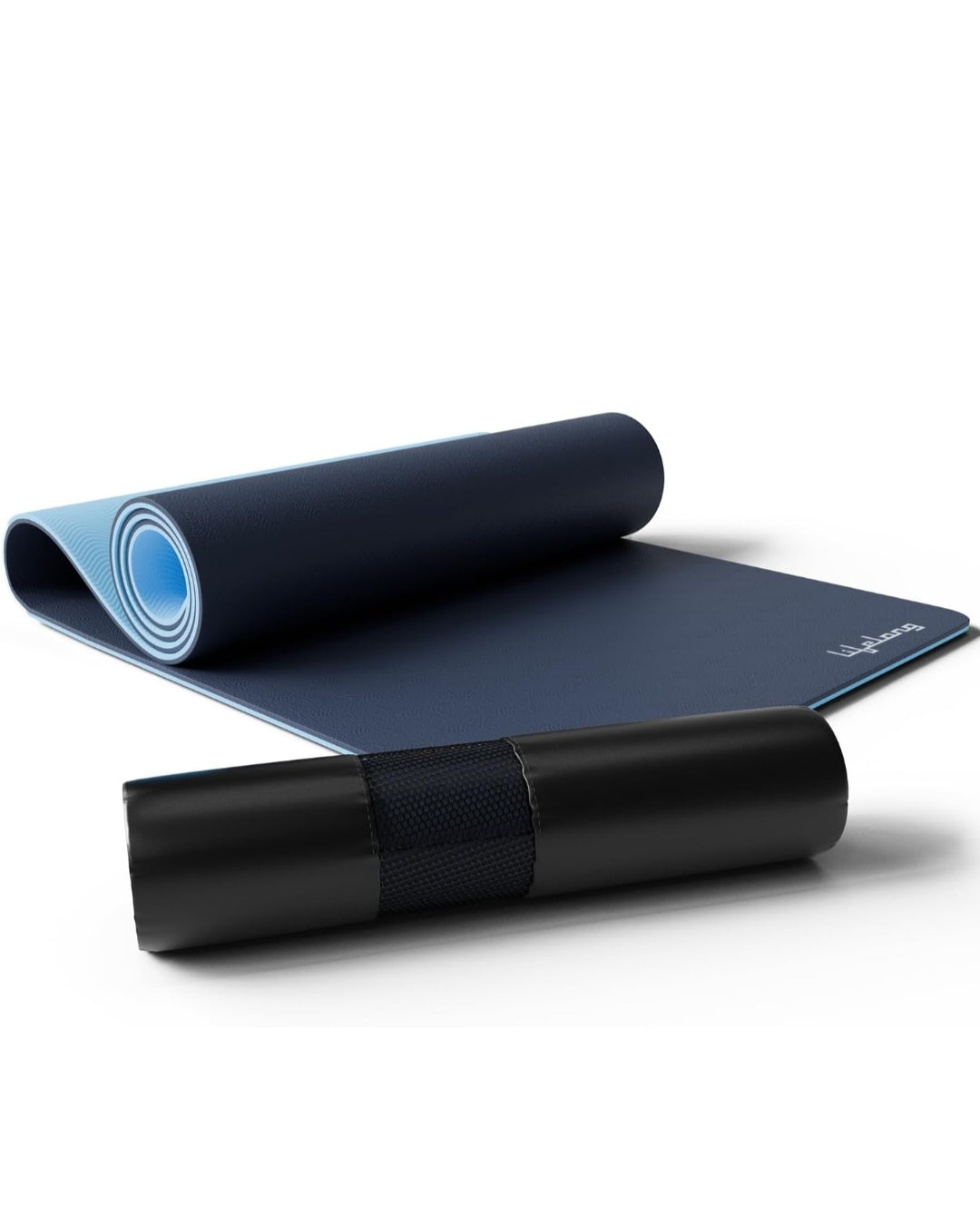 Lifelong 6mm Dual Color TPE Material Anti-Slip Yoga Mat