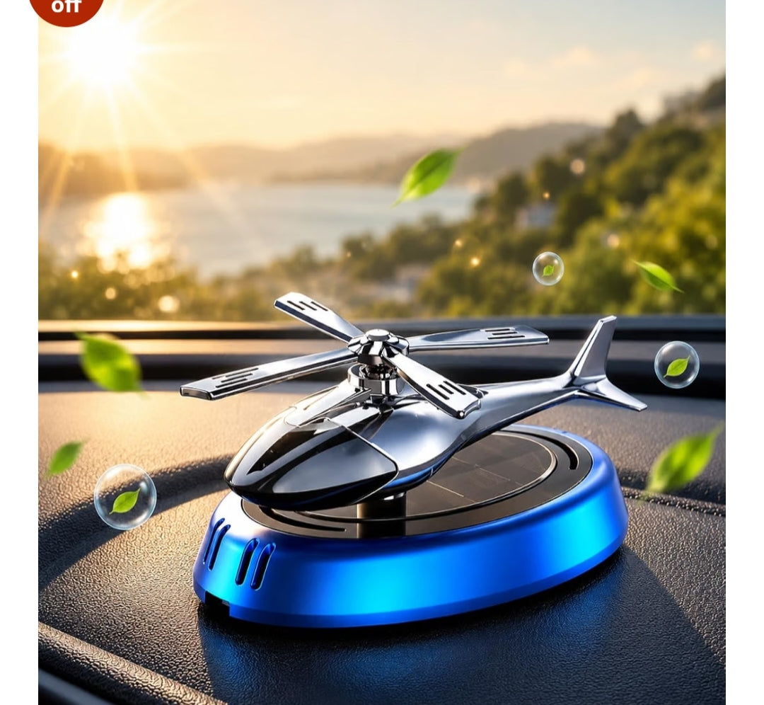 Solar-Powered Rotating Helicopter Car